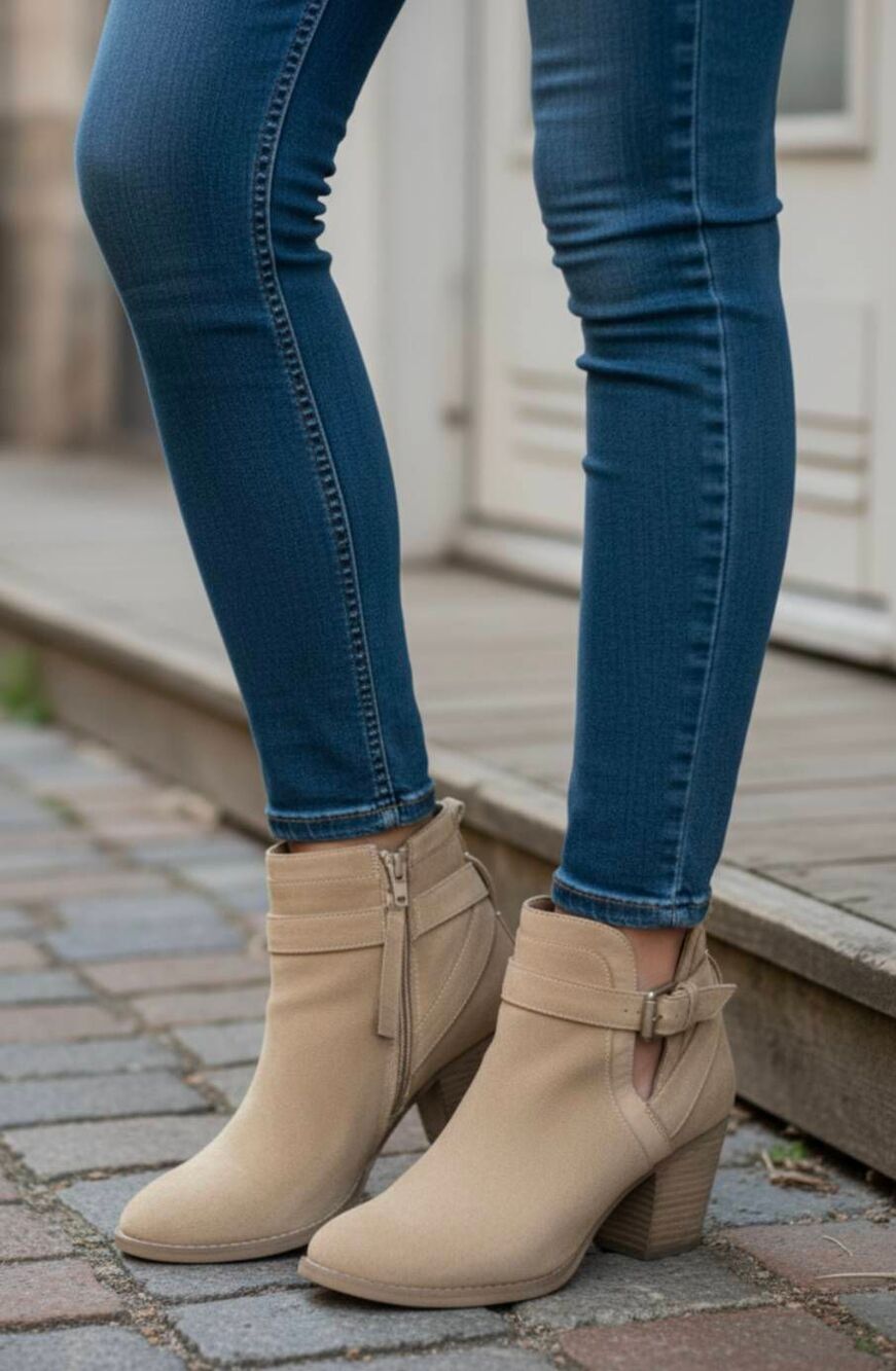 SAM EDELMAN Maurine Brown Suede Ankle Boot Size 8.5M